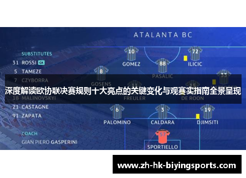 深度解读欧协联决赛规则十大亮点的关键变化与观赛实指南全景呈现 深度解读欧协联决赛规则十大亮点的关键变化与观赛实指南全景呈现